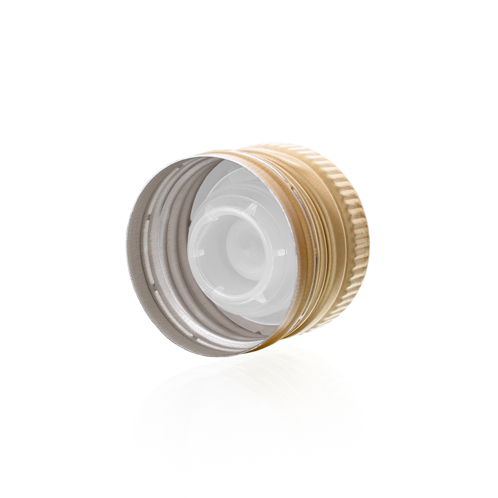 Handverschraubung 31,5 mm in gold mit Ausgießer