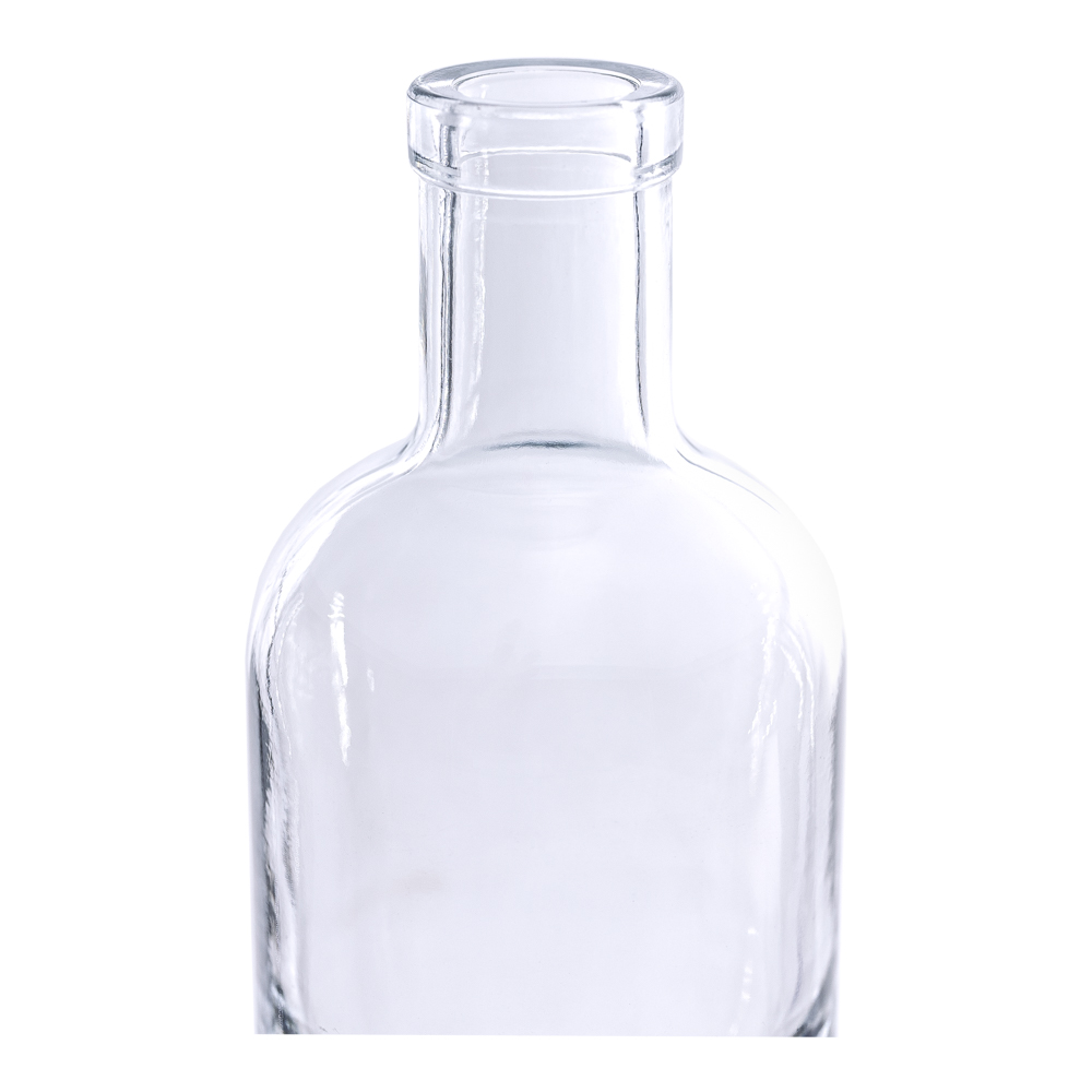 200ml edellikörflasche mit dickem Glasboden und Korkmündung