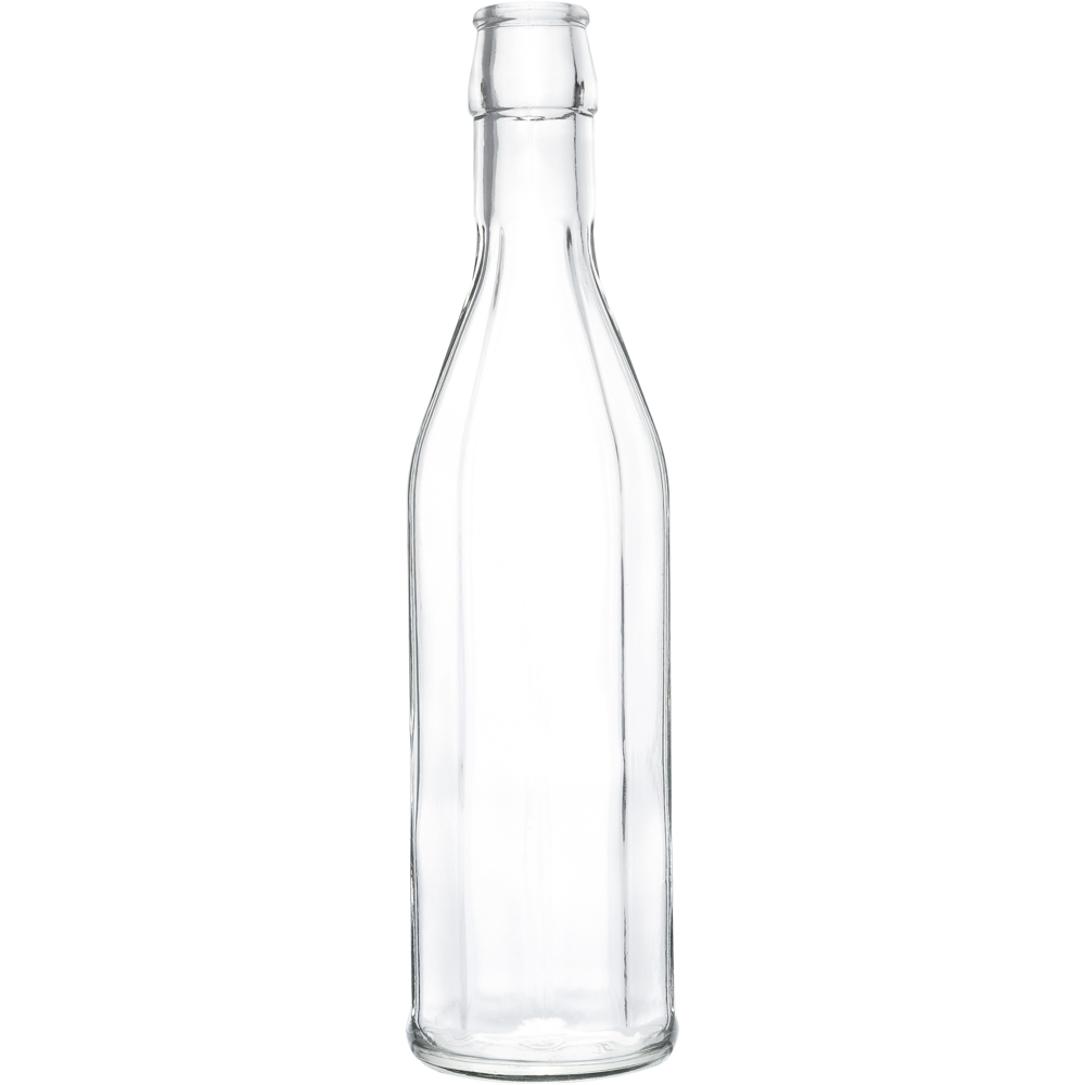 500ml Zehnkantflasche mit Bügelverschluss für Saft und Sirup