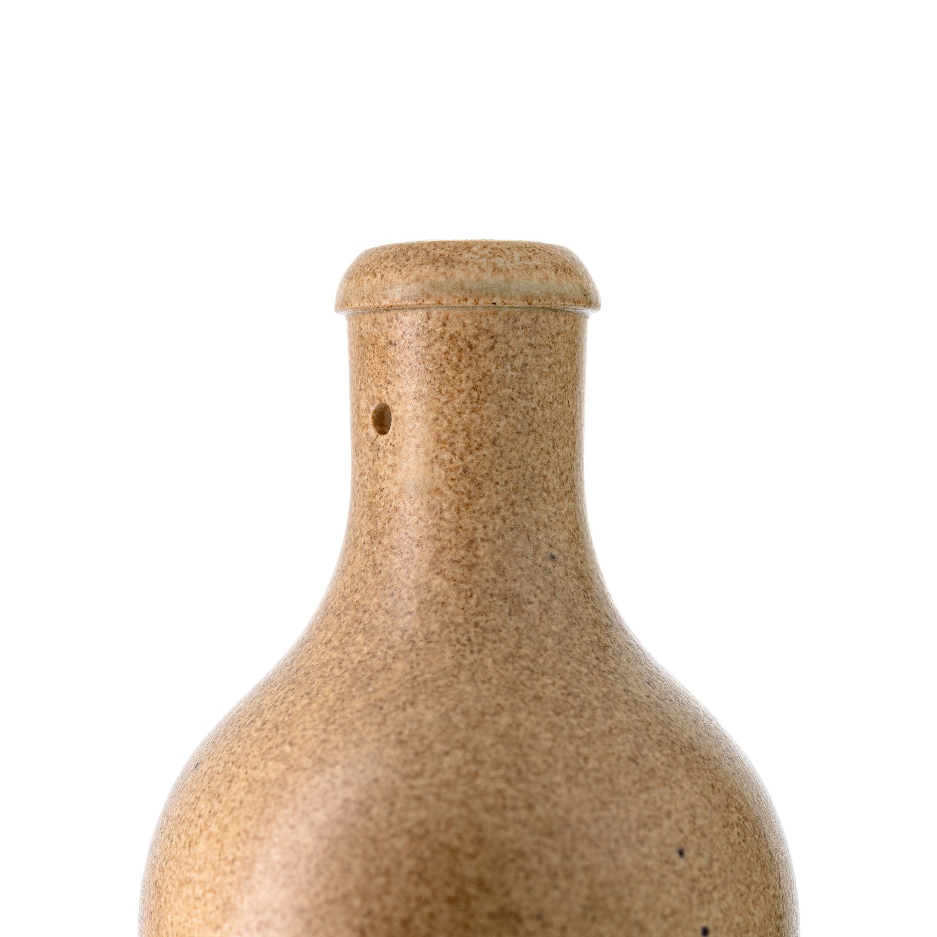 Lochmündung der hellen Tonflasche für einfachen verschluss