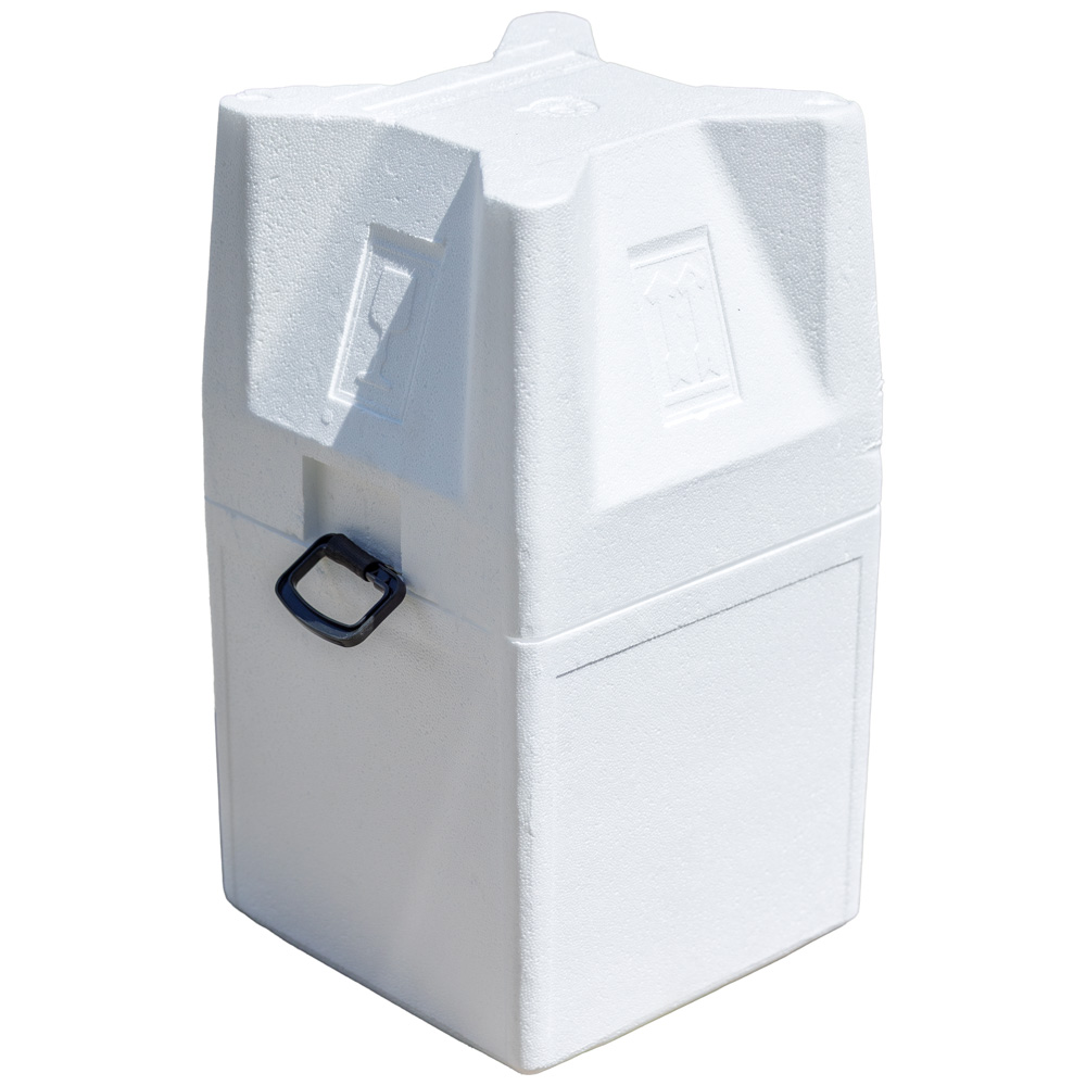 Ballonflasche inkl.. sicherer Styroporbox zum stapeln und lagern